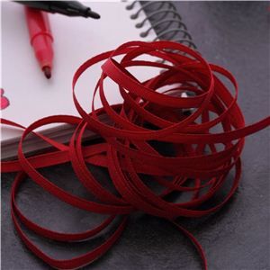 Christmas Ribbon - 3mm Rustic Red